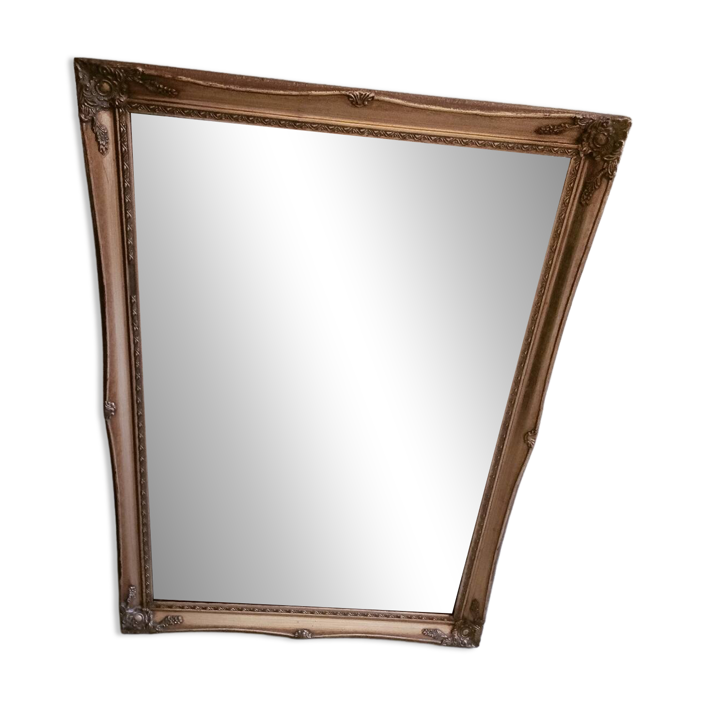 Large baroque style mirror, antique