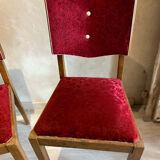 Set of 2 upholstered chairs 1950/60