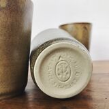 4 stoneware glasses - Manufacture Digoin