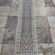 Hand-woven natural wool hallway rug