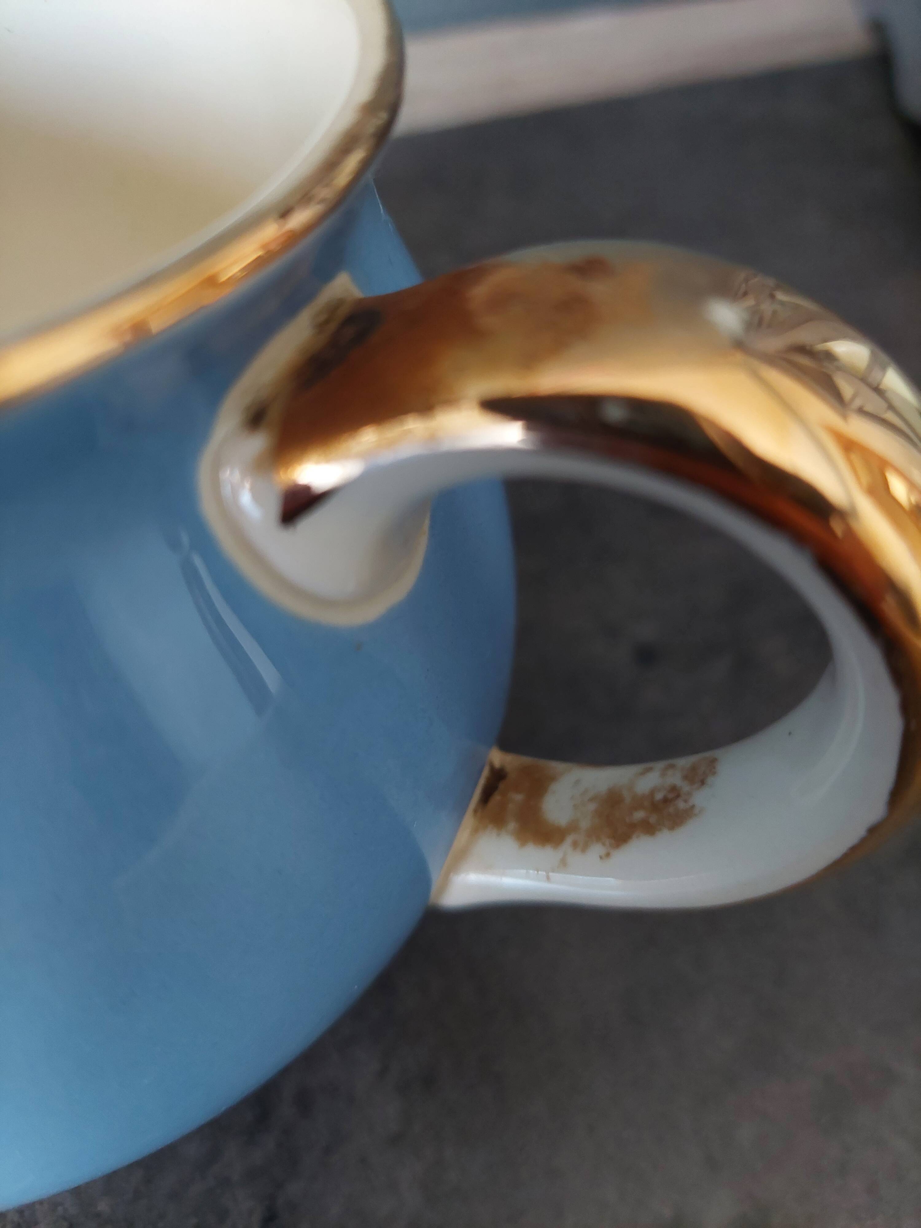 Villeroy milk jug & blue boch