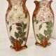 Vintage barbotine vase pair