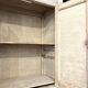 2-door wall cupboard in beige wood ☐ 59 x 50 cm