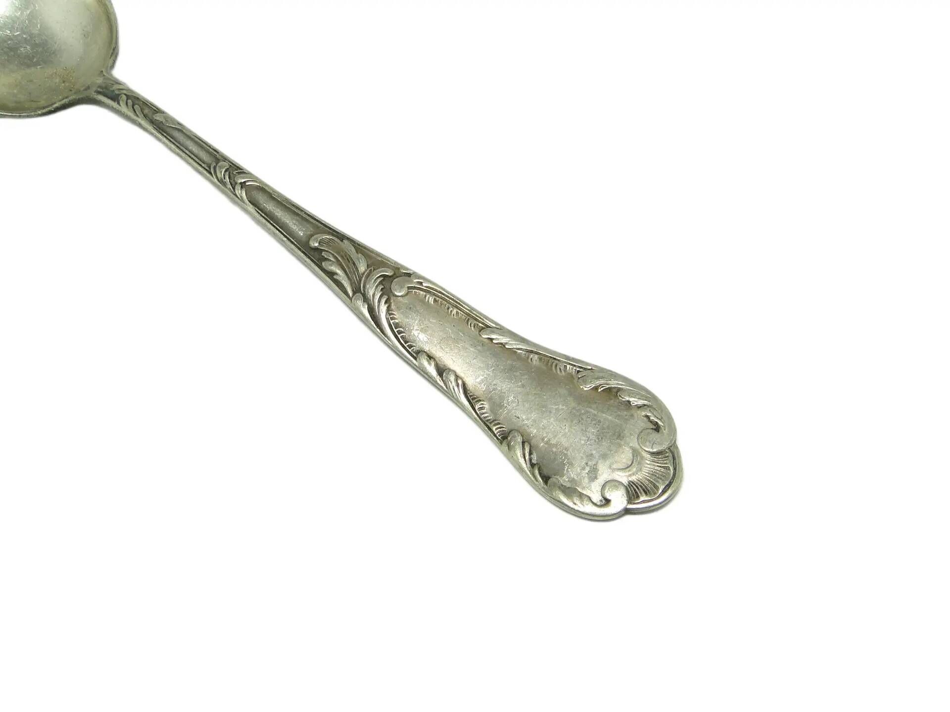 Sugar spoon, Art Nouveau, silver-plated brass, Poland, 1930s
