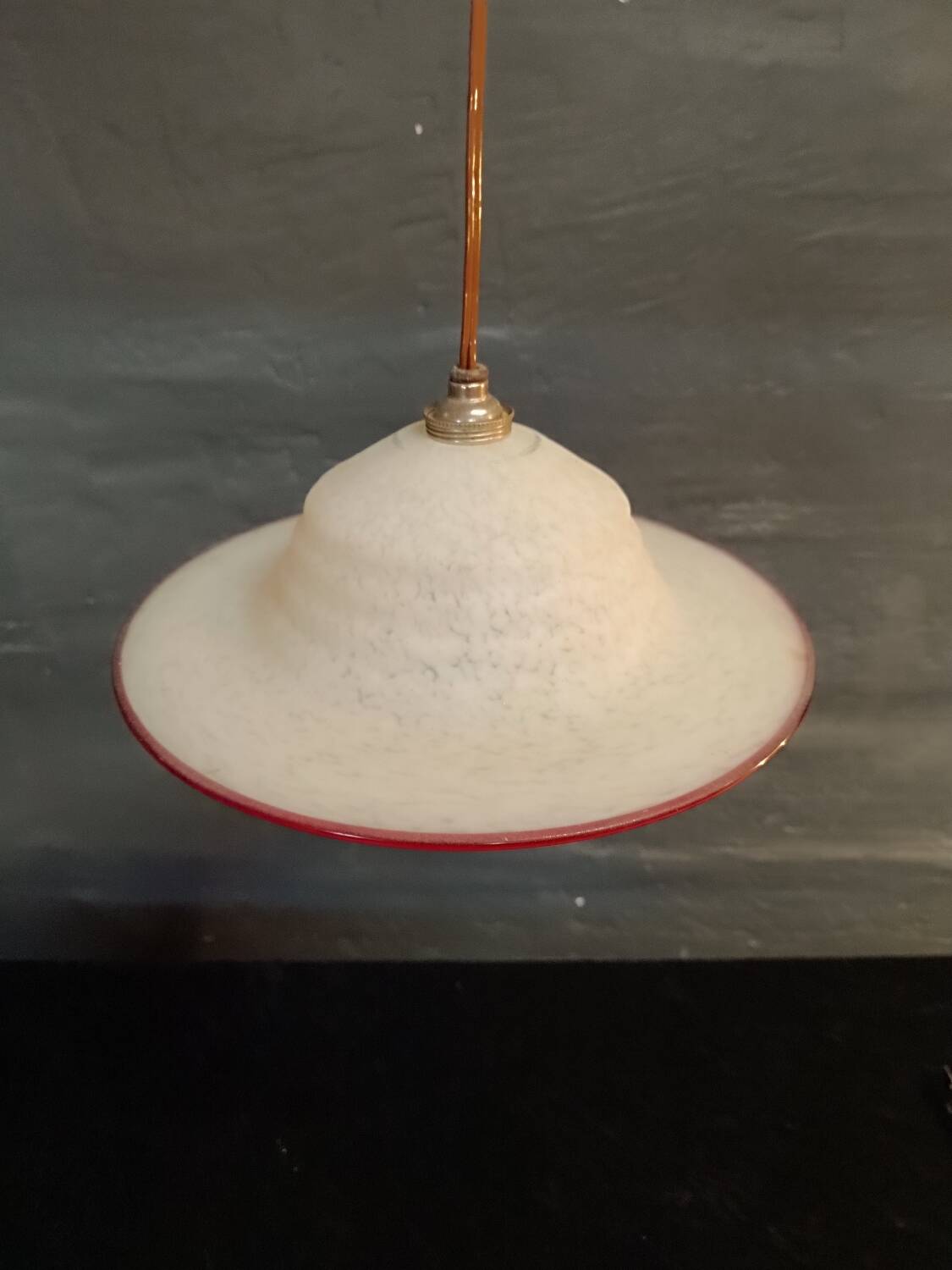 Antique glass pendant light