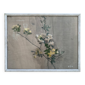 Tableau peint à la main fleurs