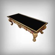 Grande Table Basse Impériale avec plateau de verre, Chine – XXe