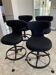 Set of 4 Pivot Counter Stools by Antonio Citterio for Vitra