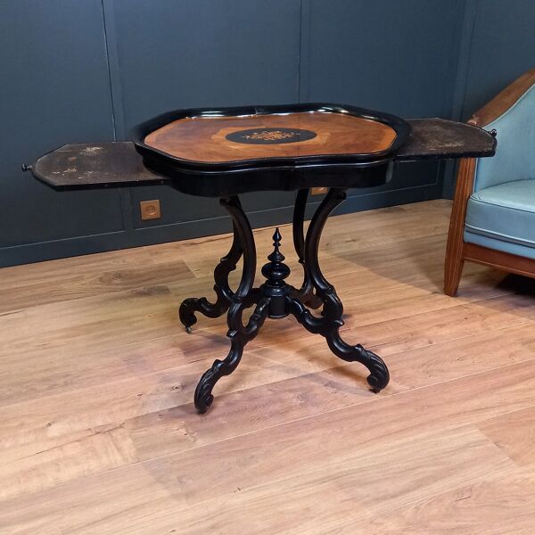 Table à vin antique, néerlandaise Willem III dans le style Horrix - Table à thé - Table à café