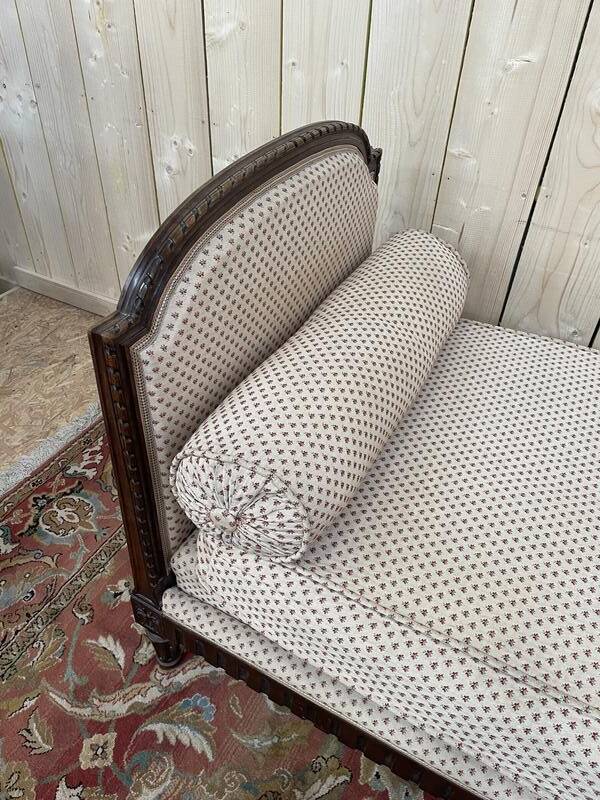 Banquette - Canapé de style Louis XVI tissu fleurs