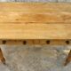 Table en bois 2 tiroirs