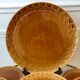 Dessert service Sarreguemines in slurry flat cake and 12 dessert plates 60s