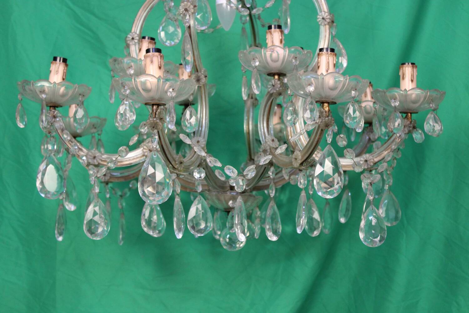 Chandelier en cristal italien
