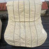 Sofa + 2 leather armchairs