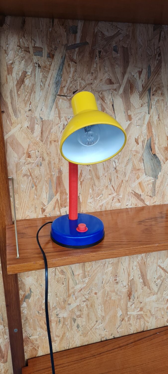 Primary color desk lamp 1980