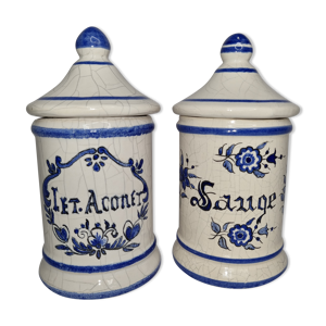 Paire de pots d'apothicaire