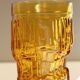 Service amber glasses and Bormioli decanter