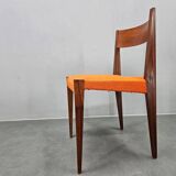 Set of Four Rare Teak PIA Chairs by Poul Cadovius, Girsberger, Denmark, 1960s