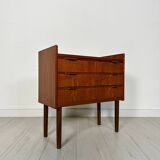1960s Vintage Small Danish Teak Dresser by Edmund Jørgensen