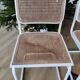 Chaise Cesca B32 Marcel Breuer blanche (assise à refaire)