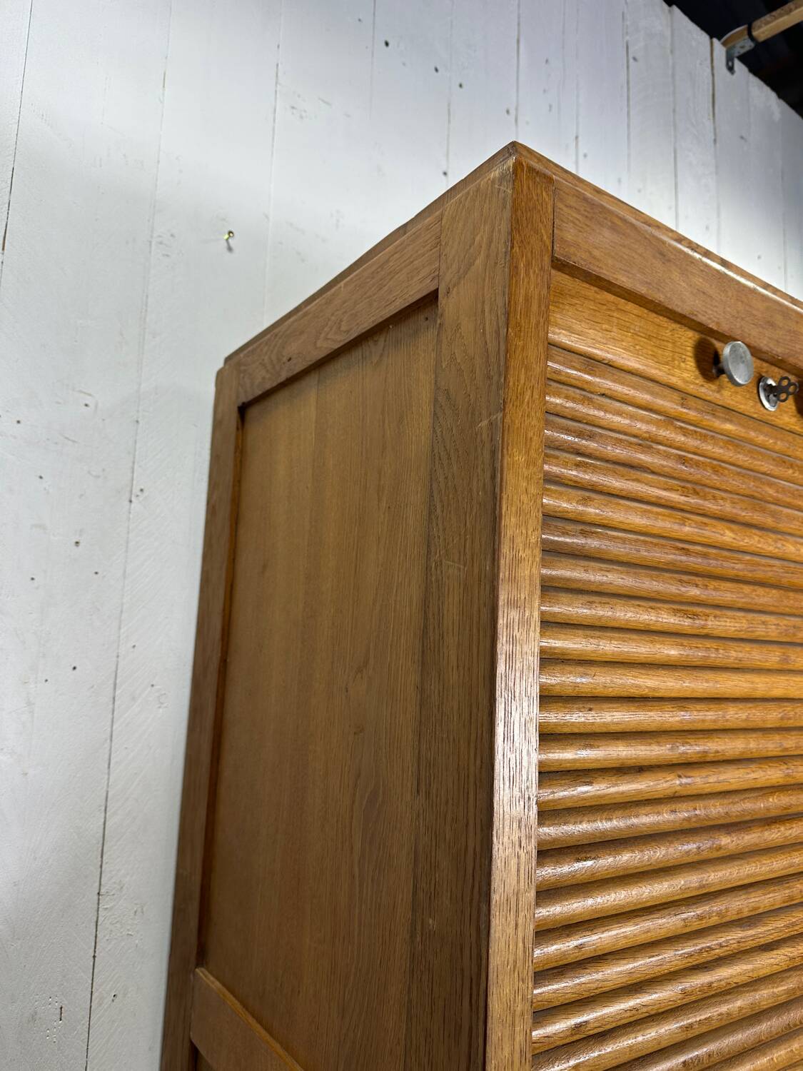 Large oak filing cabinet