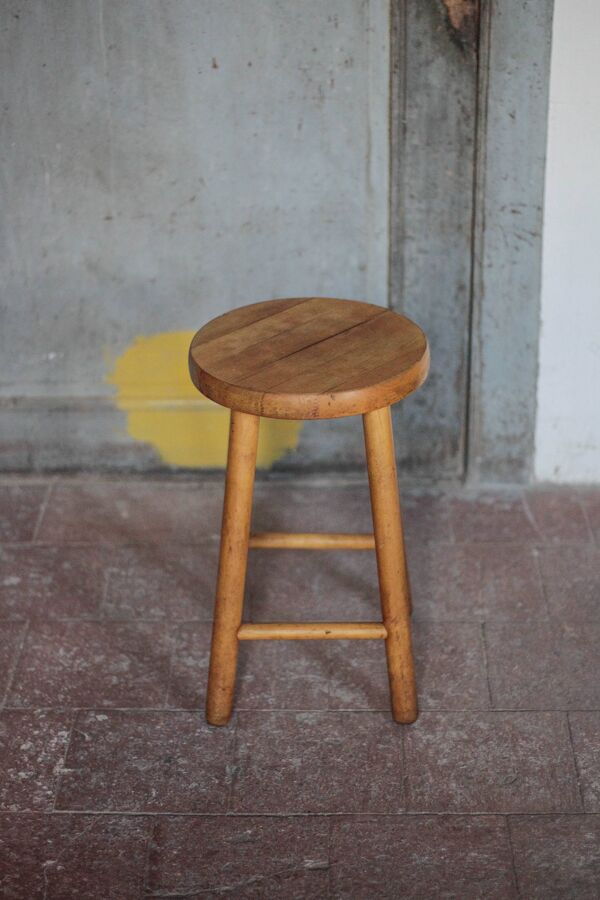 Tabouret vintage, tabouret bois , tabouret d'appoint, porte-plante, déco in