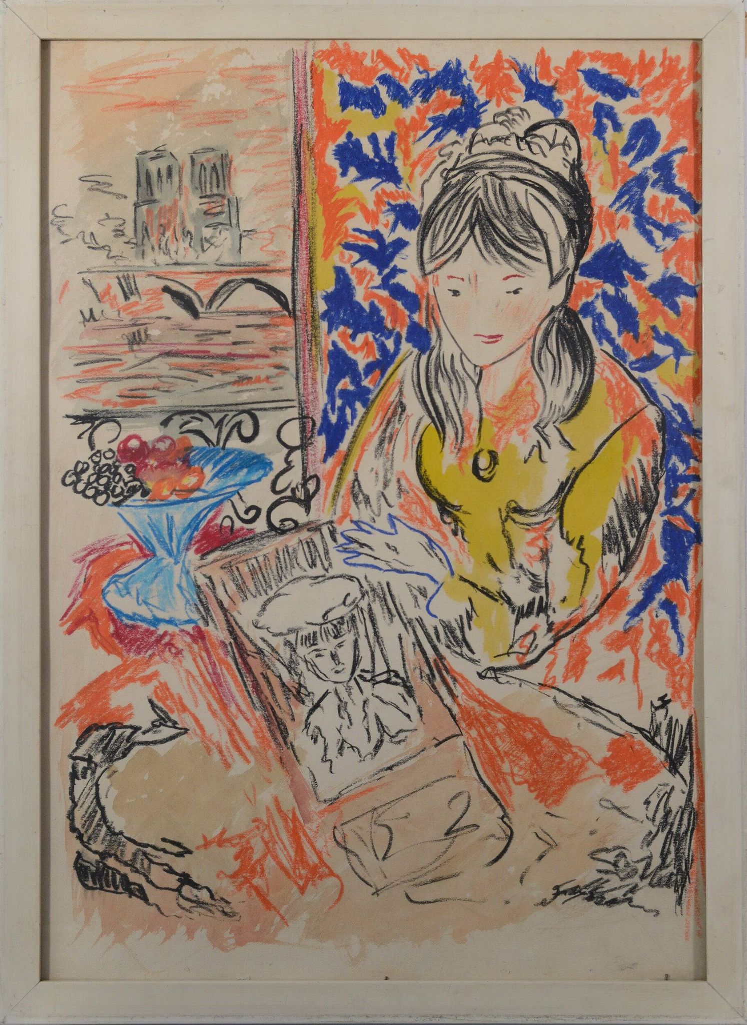 Henri Matisse - Follower - Crayon Study of a Girl