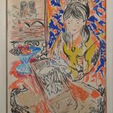 Henri Matisse - Follower - Crayon Study of a Girl