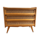 Commode bois et rotin
