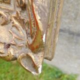 Framed oil on canvas signed Le Mennec fishing boats in Brittany 50 x 100 cm