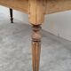 Table de ferme rustique en chêne massif style Louis Philippe -1m84