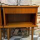 Pair of bedside tables with tapered legs, 1960s/70s