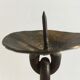 Candlestick with iron link chain and bronze cup