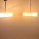 2 ice hanging lamps Doria Leuchten silver 40 cm
