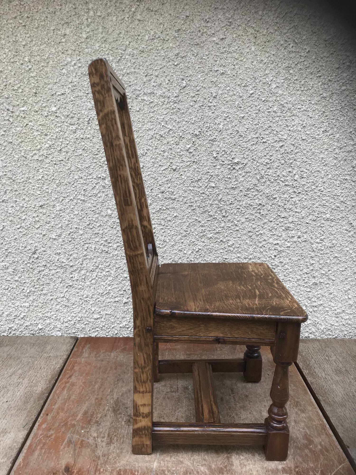 Former lorraine baby chair assise child light vintage wood