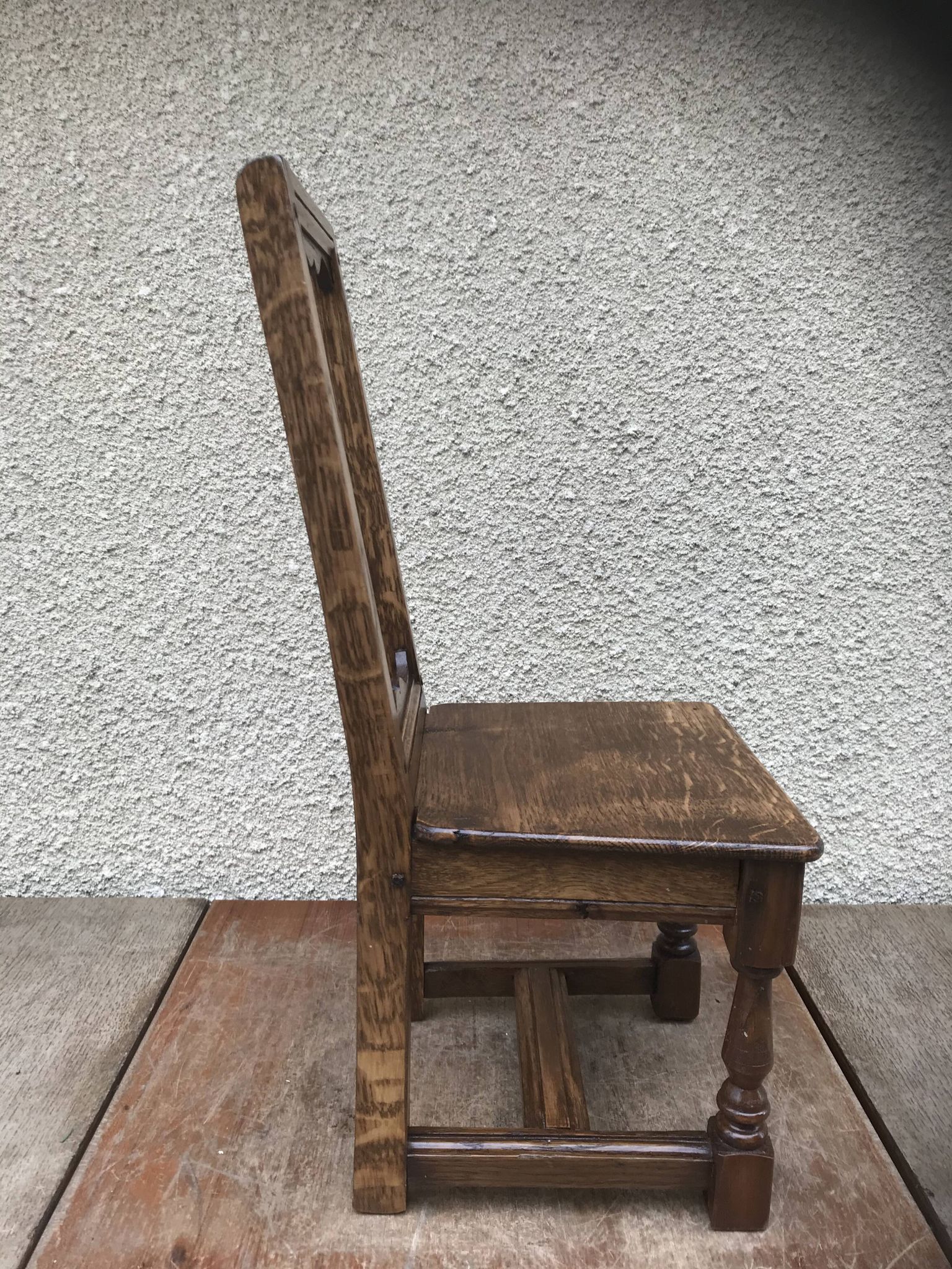 Former lorraine baby chair assise child light vintage wood