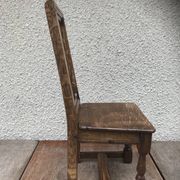 Former lorraine baby chair assise child light vintage wood