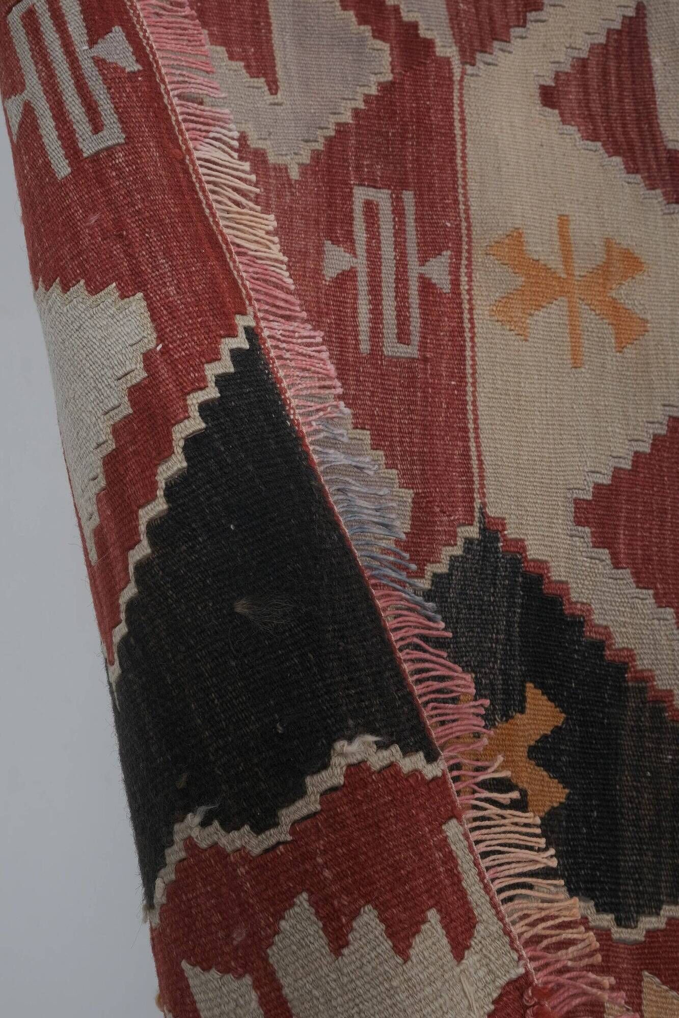 Vintage Turkish hallway rug 140x369 cm