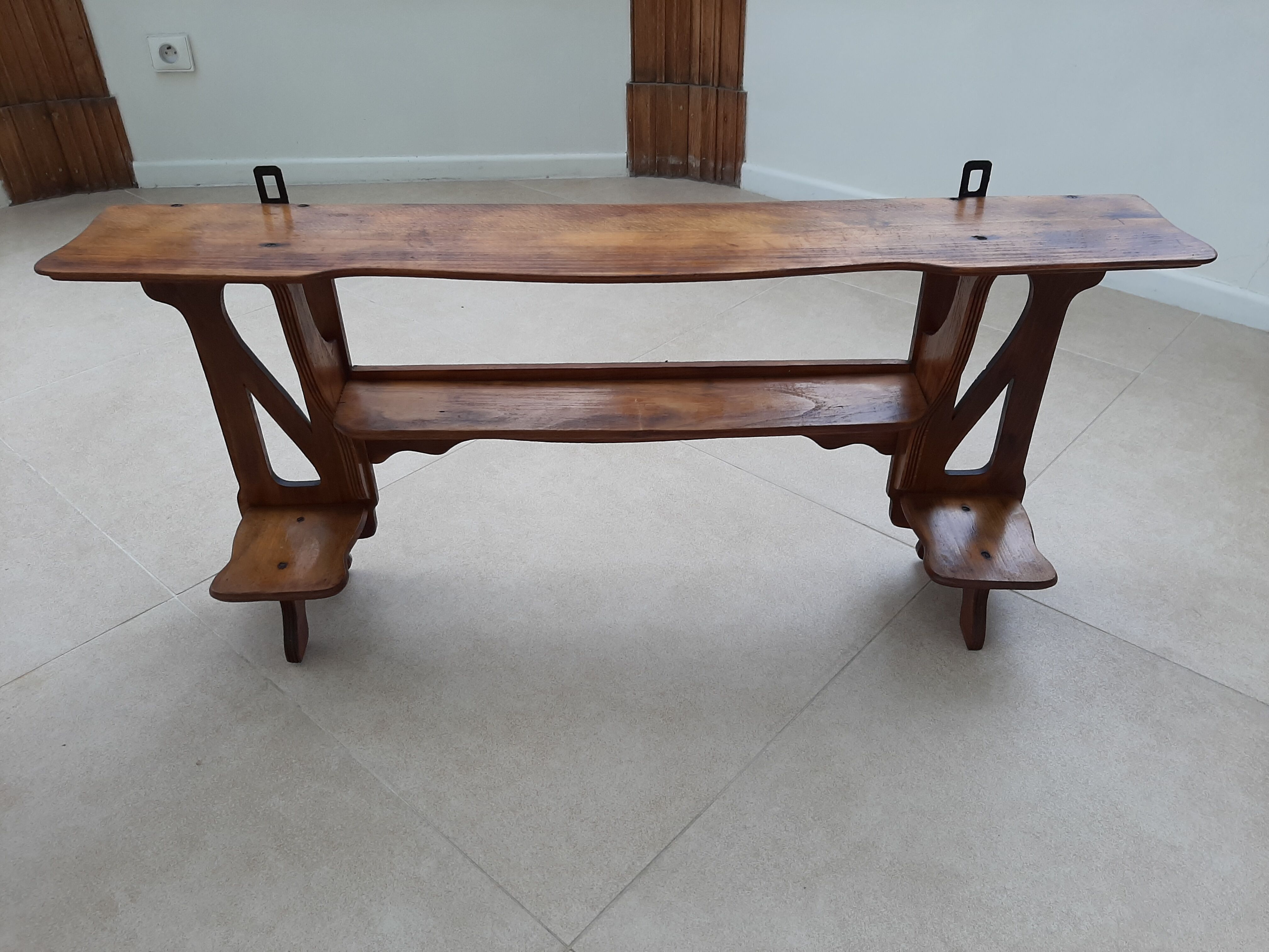 Art Nouveau-style wall shelf