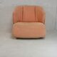 Armchair Ligne Roset, pastel orange color, France, circa 1990