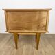 Large mid-century design wooden bedside table