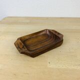 Scandinavian teak pocket tray