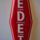 Advertising enamel sheet for the famous Belgian beer brand Vedett