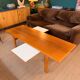 Table basse Wilhelm Renz des années 60 en hêtre