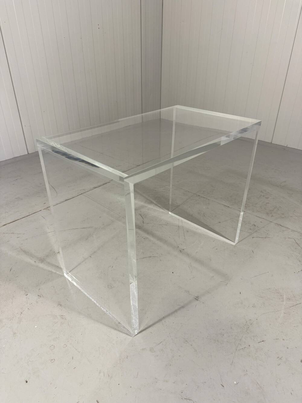 1970s Plexiglas Piano Stool / Side Table