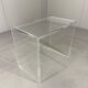 1970s Plexiglas Piano Stool / Side Table
