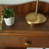 Art Deco walnut bedside table