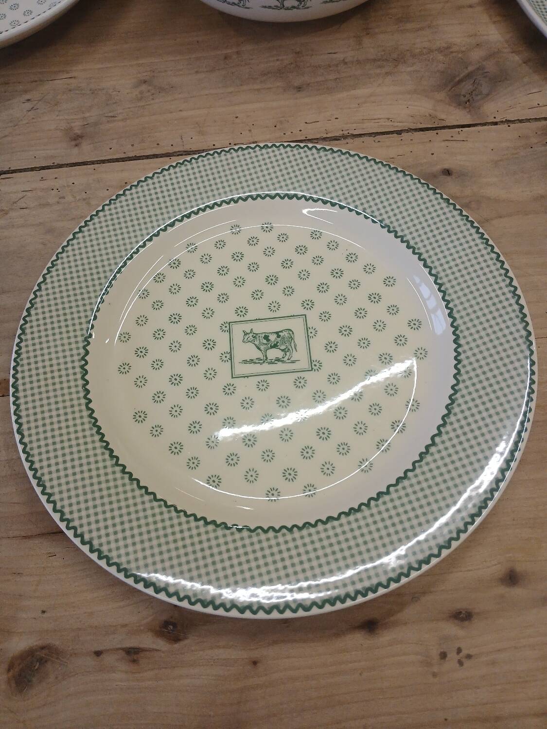 Set of dishes, salad bowl, butter dish Geneviève Lethu