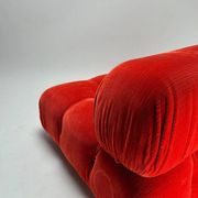 Vintage Modular Sofa in Original Velvet by Mario Bellini for C&B Italia, 1973, Set of 2