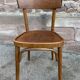 Paire de chaises bistrot bois courbé vintage
